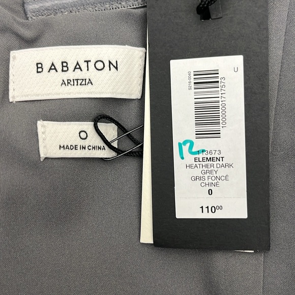 Aritzia Babaton color Heather Dark Grey Element Tube Top - Picture 3 of 6